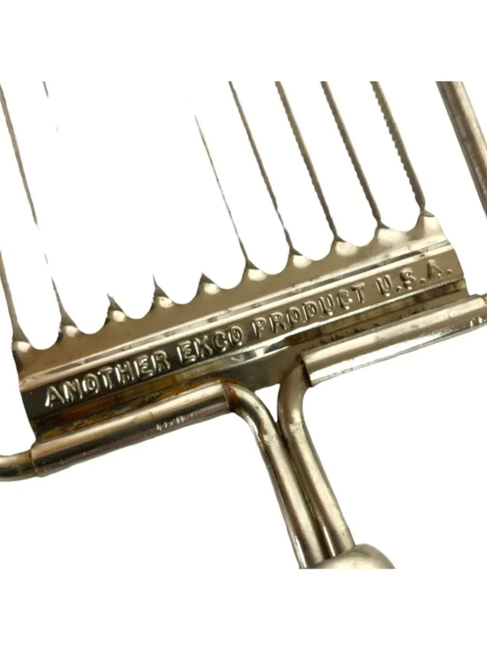 Vintage Ekco Chrome-Plated Tomato & Cheese Slicer With Black Plastic Handle